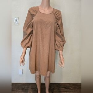 GAUDIE corduroy dress Size Medium Long Sleeve